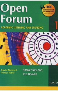  Open Forum 1 Student Book with Test Booklet & CD